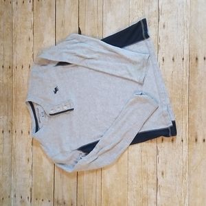 Abercrombie Kids 3 Button Long Sleeve Tee